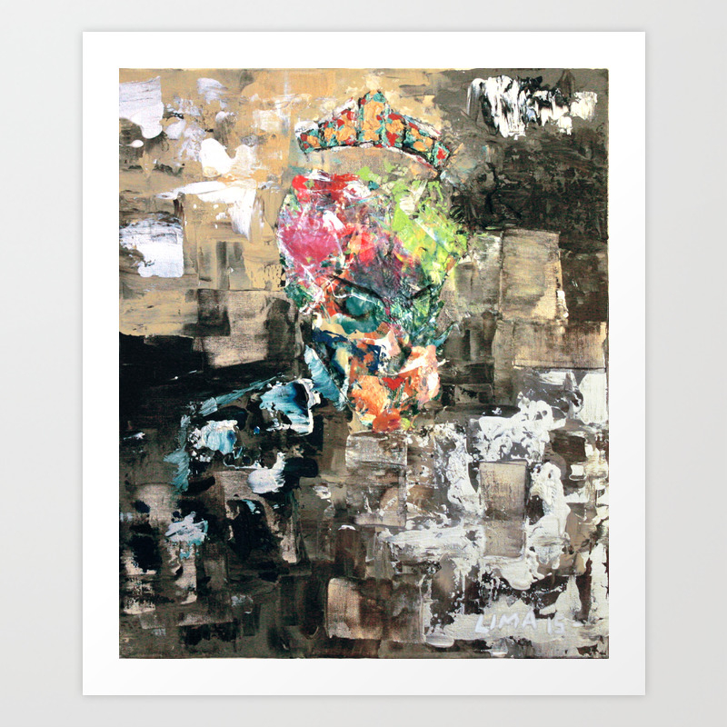 The Queen Abstract Acrylic Painting Of A Woman Royalty In The