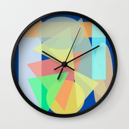 Dance Of The Colored Shapes Part 2 Wall Clock | Modernabstract, Vintageshapes, Shapesvibe, Shapesdesign, Funnyabstract, Shapesdesignart, Abstractdesign, Colorfulgeometric, Abstractshapes, Modernshapesart 