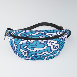 Blue White ormanent Fanny Pack