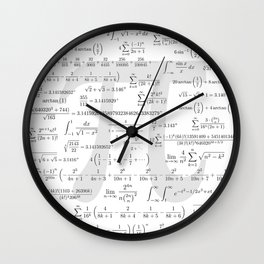 The Pi symbol mathematical constant irrational number, greek letter, and many formulas background Wall Clock | Greek, Graphic, Formula, Constant, 3, 314, Graphicdesign, Diameter, Geometry, Education 