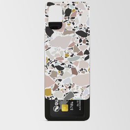Terrazzo Pattern II. Android Card Case | Digital, Cool, Curated, Vector, Design, Memphis, Golden, Gold, Illustration, Texture 