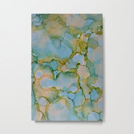 Lemonade & Juniper Metal Print | Cool, Softcolours, Softtones, Painting, Ink, Abstractart, Cooltones, Inks, Abstract 