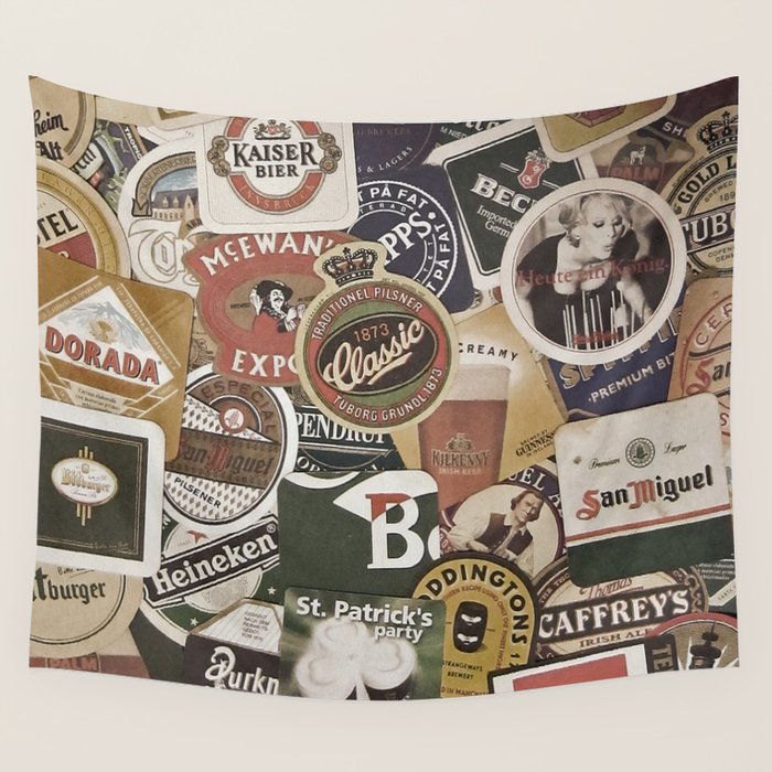 Beer Wall Tapestry by Nicklas Gustafsson Society6