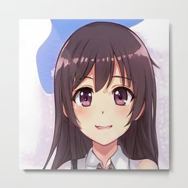 Anime Manga Girl 005 Metal Print | Animedrawing, Digital, Anime, Moe, Cute, Animemanga, Animeotaku, Fanart, Japan, Girl 