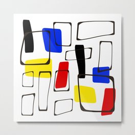 Eames Style Art Primary Colors Metal Print | 20Thcentury, Primarycolors, Midcenturymodern, Eamesstyle, Pattern, Abstract, Vintage, Midcentury, Modernist, Atomicera 