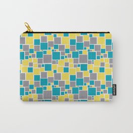 Funky Mosaic Pattern V5 Pantone 2021 Colors of the Year and Accent Hues Carry-All Pouch | Gray, Geometric, Abstract, Style, Pattern, Coloroftheyear, Mosaic, Offwhite, 2021, Decorative 