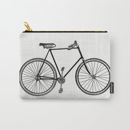 Vintage Victorian style bike engraving Carry-All Pouch | Painting, Vintage, Artprint, Poster, Bike, Decor, Wallart, Frame, Illustration, Victorian 