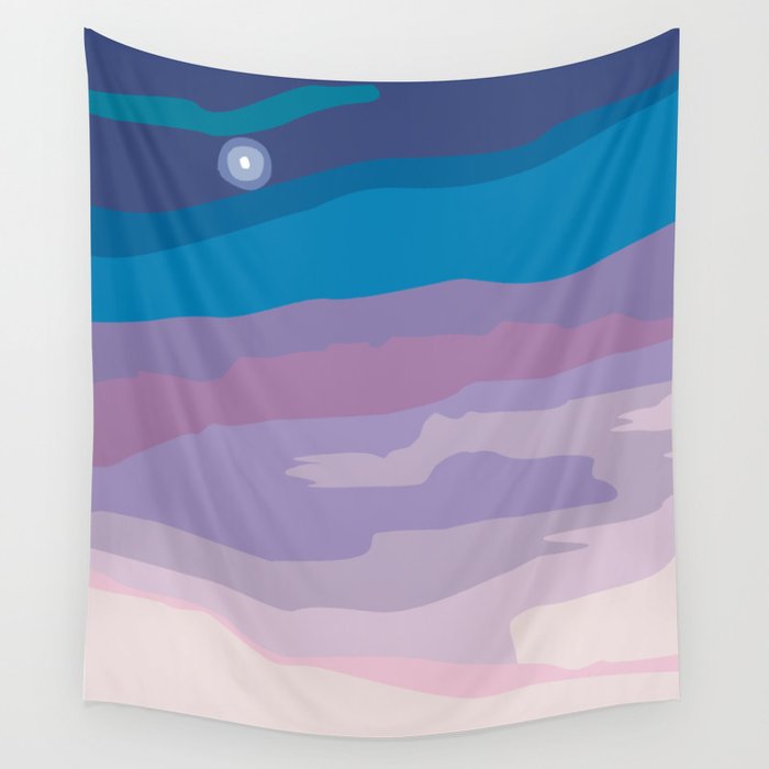 Painted Sunset Wall Tapestry