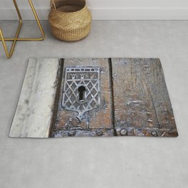 Keyhole Oxford Rug | Wooden, Entrance, Wood, Wall, Noperson, Exit, Gate, Retro, Security, Architecture 