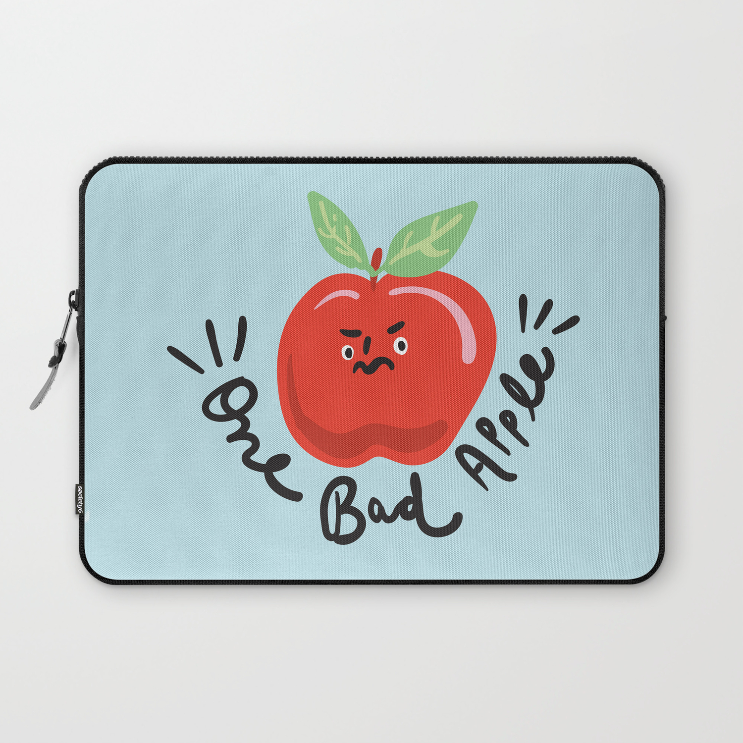 One Bad Apple - cute kawaii funny character illustration Laptop Sleeve by  Kodiak Milly | Society6