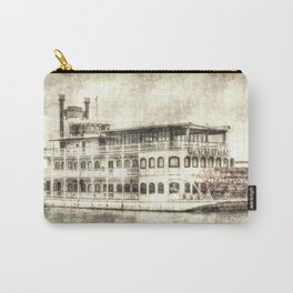New Orleans Paddle Steamer Vintage Carry-All Pouch | Americanvintage, Neworleansvintage, Neworleans, Vintagesteamer, Photo, Vintageboat, Vintageneworleans, Paddlesteamer, Vintageriverboat, Vintage 