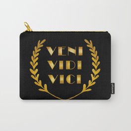 Veni Vidi Vici Carry-All Pouch | Gamer, Winner, Graduation, Retirement, Winning, Latin, Graphicdesign, Funny, Game, Sports 