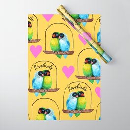 A Couple of Lovebirds Wrapping Paper