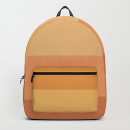 terracotta stripes Backpack | Stripes, Digital, Orange, Pattern, Modern, Rainbow, Contemporary, Summer, Bright, Terracotta 