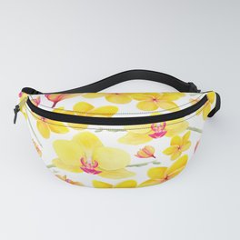 Orchid and Plumerias Fanny Pack