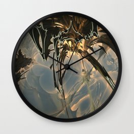 Promise the Moon Wall Clock | Graphicdesign, Abstraction, Fractal, Digital, Abstract, Future, Fantasy 