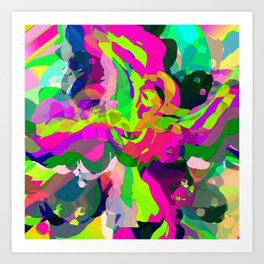 Unicorn Kunstdrucke | Digital, Acid, Snakes, Unicorns, Lsd, Pop Art, Badtrip, Retro, Painting, Acidtrip 