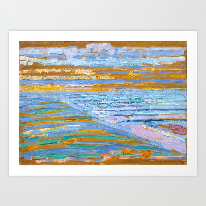 Piet Mondrian View From The Dunes With Beach And Piers