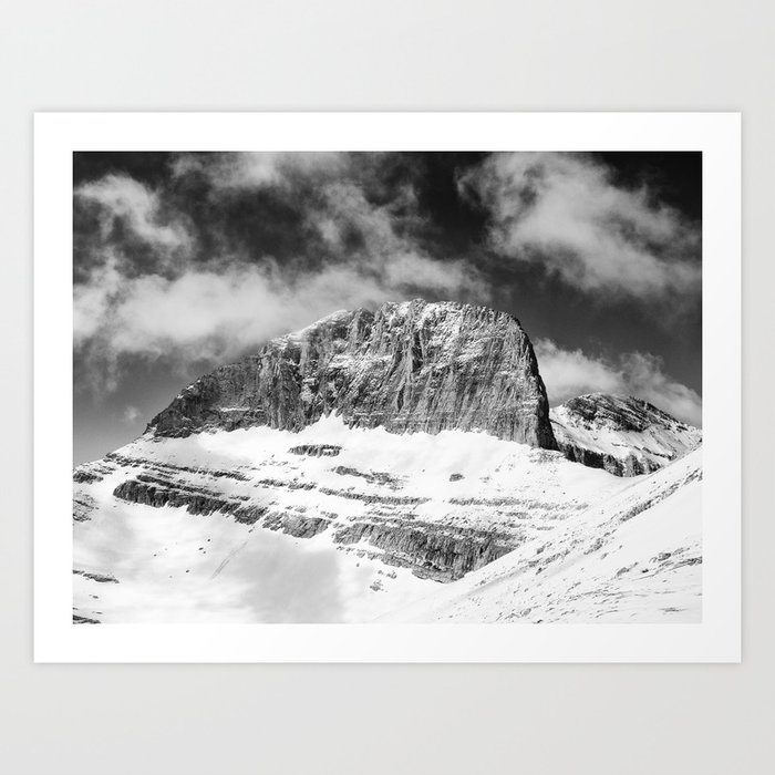 Throne Of Zeus Black And White Abstract Landscape Fine Art Print