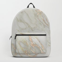 Marble Love Bronze Metallic Backpack