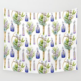 bottles and boutonnieres pattern Wall Tapestry