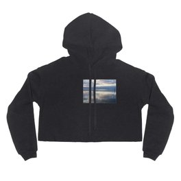 Land and Seascapes Hoody | Earlymorning, Serene, Digital, Color, Tranquil, Dreamyfeel, Cloudreflection, Meditative, Pastelcolours, Warm 