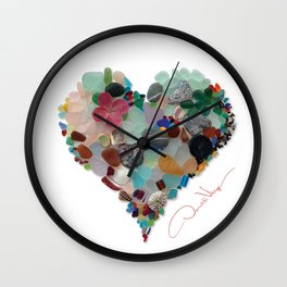 Love -  Sea Glass Heart A Unique Birthday & Father’s Day Gift Wall Clock | Beautiful Teachers, Flower Flowers Wife, My Wedding Shower, Collage Modern Hip, Gift Gifts Best, Kids Teens Pretty, Classy Home Decor, Photography Fine Art, Birthday Anniversary, Nature Great Best 
