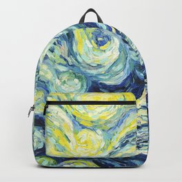 Whale. Ocean Life Backpack | Ocean, Animal, Vangoghstyle, Oilpainting, Impressionism, Ultramarine, Wave, Originalart, Whale, Sea 