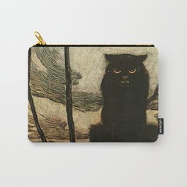“The Day She Made Herself Into a Cat” by Arthur Rackham Carry-All Pouch | Witch, Drawing, Familiar, Feline, Vintage, Cat, Illustration 