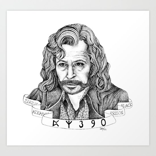 Sirius Black Art Print by cortneypalmerart | Society6