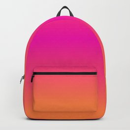 OMBRE VIBRANT MAGENTA PINK & ORANGE COLOR   Backpack