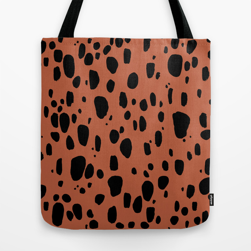 cheetah print tote bag