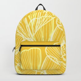 Golden Yellow Abstract Garden Backpack