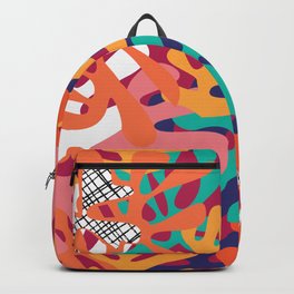 Matisse Pattern 006 Backpack | Matisse, Tile, Henrimatisse, Pattern, Shapes, Contemporary, Graphicdesign, Bluelela, Graphic, Pink 