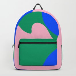 49     | Abstract Retro Design | 210723 | Modern Art Nostalgia  Backpack | Matisse, Bohemian, Aesthetic, Mid Century, Painting, Contemporary, Valourine, Pattern, Graphicdesign, Modern 