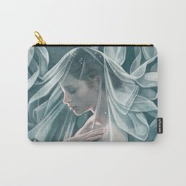 Join Carry-All Pouch | Illustration, Painting, Woman, Girl, Veil, Digital, Portrait 