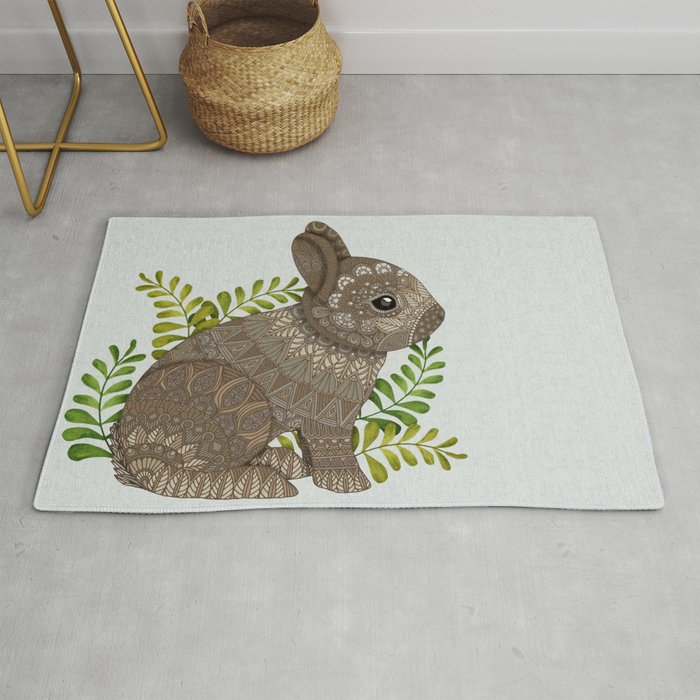 Baby Bunny Rug by ArtLovePassion Society6