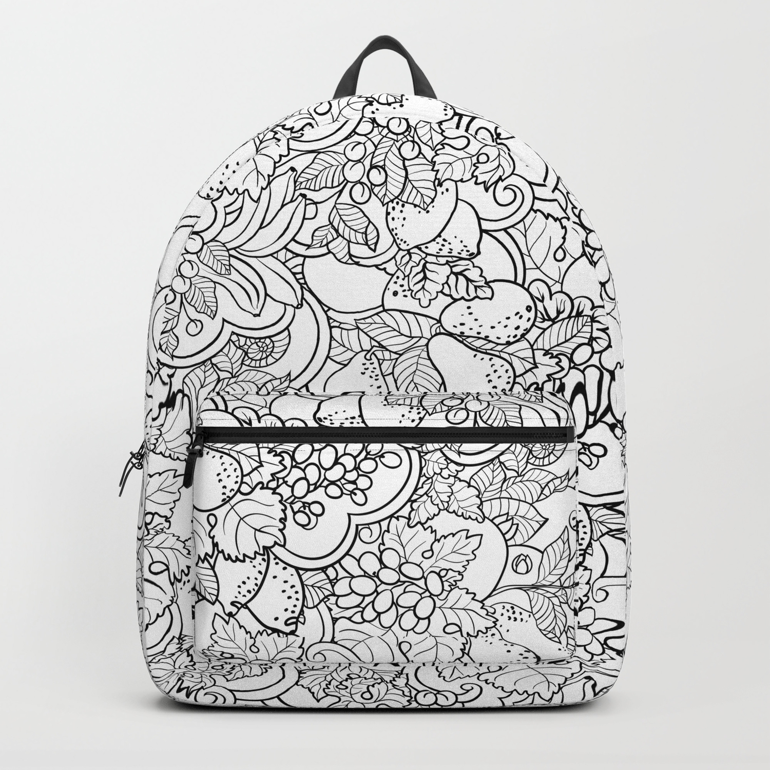 Coloring Page Style Vector Seamless Pattern Backpack By Yuliafushtey Society6