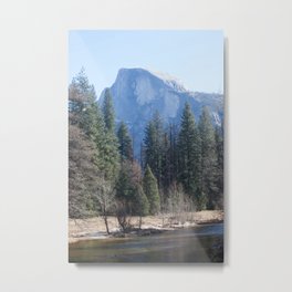 Half Dome and Merced River Metal Print | Yosemite, Mercedriver, Natural, Color, Mountain, Tourism, California, Digital, Photo, River 
