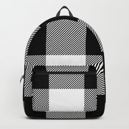 Big Black and White Buffalo Plaid Backpack | Pattern, Plaid, Style, Black, Classic, Buffalocheck, Christmas, Squares, Graphicdesign, White 