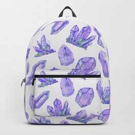 Crystals - Purple Agate Backpack | Bright, Crystals, Birthstones, Stone, Rocks, Mystic, Oliviakubala, Gemstones, Gemstone, Stones 