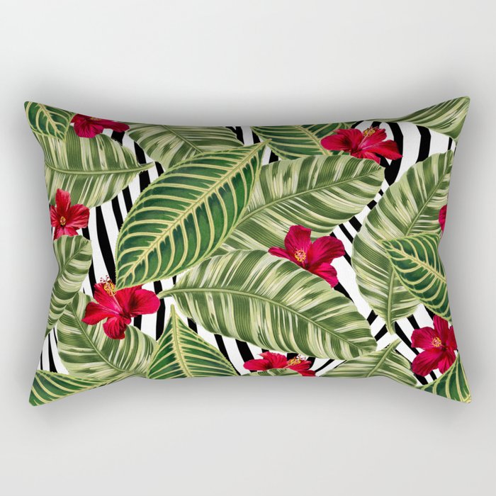 Tropical Zebra Rectangular Pillow by OHH Baby Society6