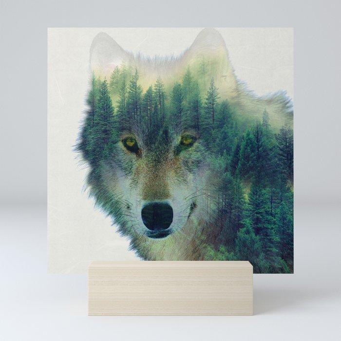 Forest Wolf Mini Art Print