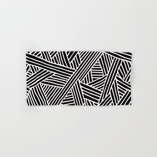 Abstract Black White Lines And Triangles Pattern Mix And Match