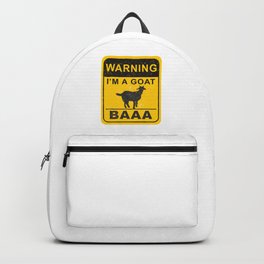 Baa I'm A Goat Costume Animal Funny Halloween Party Goat Backpack