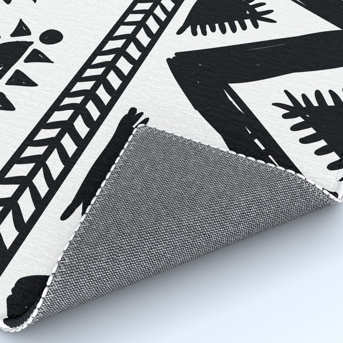 Tribal black and white Rug by mmartabc Society6