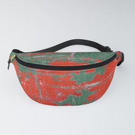 Colorful of steel rusty texture background, Steel rust surface old rustic steel plate painted color Fanny Pack