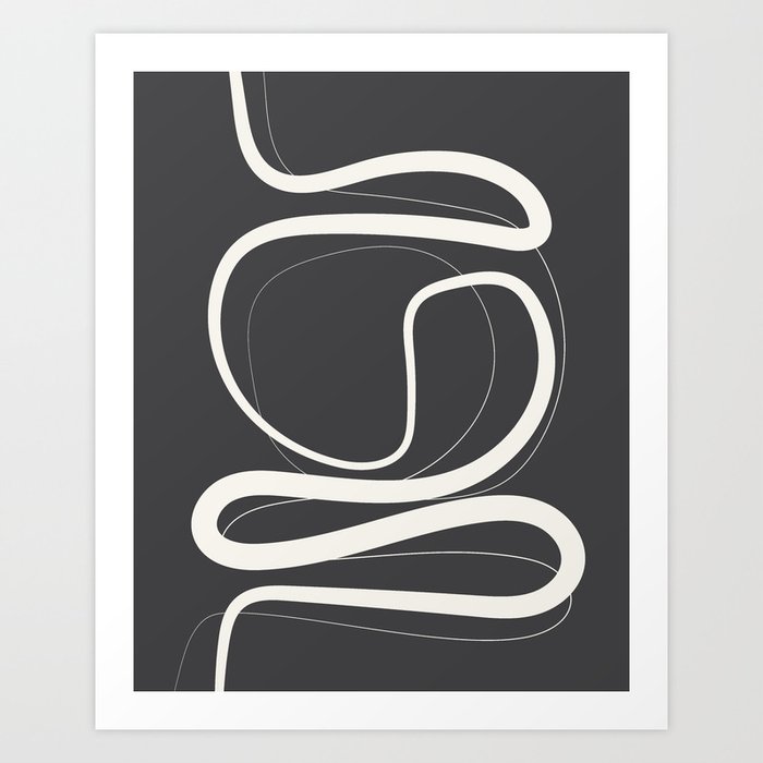 Minimalist Abstract Line Art 0502 Art Print by Paper Moon Print Art Society6