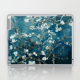 Van Gogh Almond Blossoms : Dark Teal Laptop & iPad Skin | Vincentvangogh, Purevintagelove, Vintage, Flowers, Nursery, Landscape, Vangogh, Nature, Impressionism, Teal 