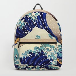 The Great Wave Off Kanagawa Backpack | Asian, Ukiyoe, Japan, Kanagawa, Antique, Greatwave, Artistic, Art, Katsushikahokusai, Hokusai 